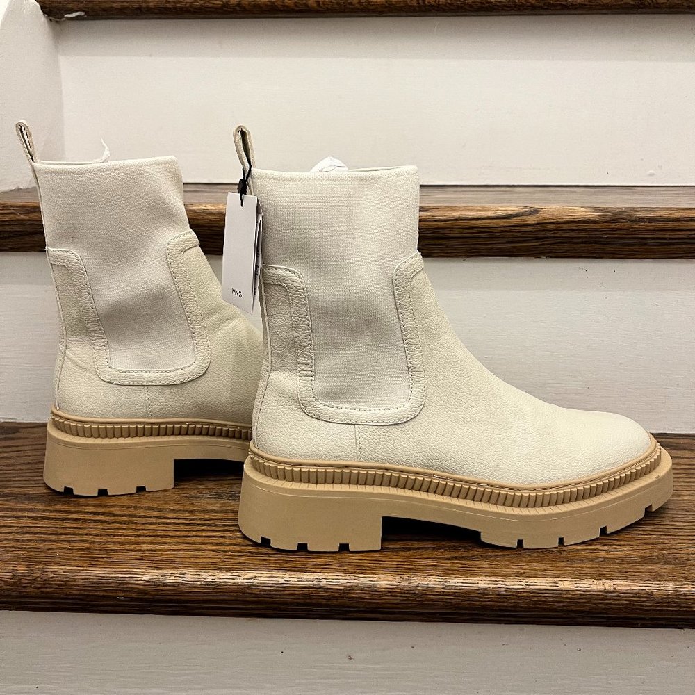 Never worn Mango ankle lug sole boot, size 42
